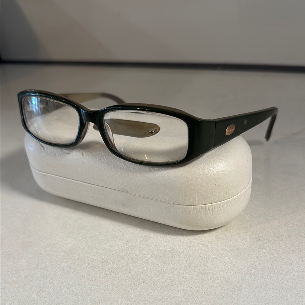 Chloe Olive Green Prescription-grade Eyeglasses